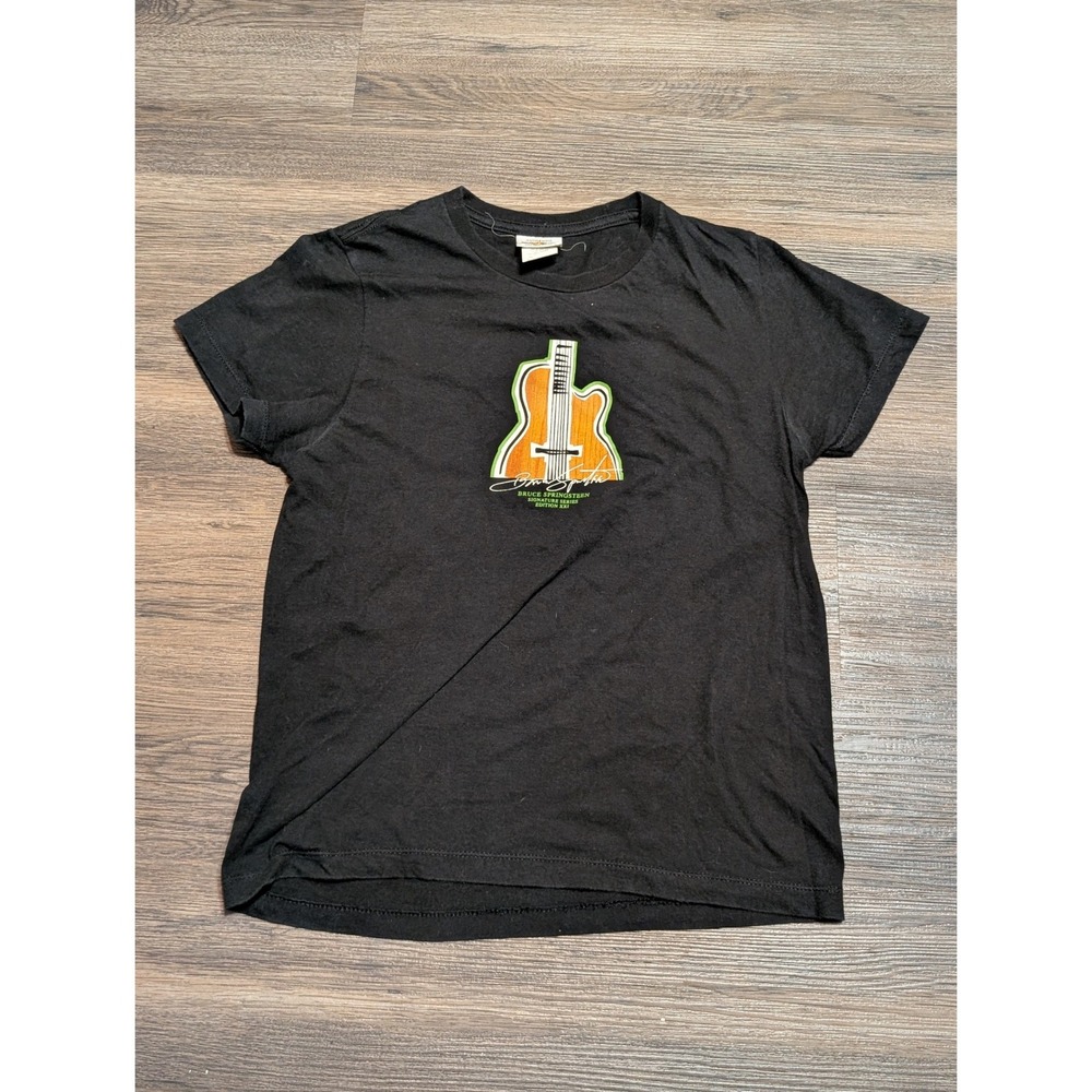 Hard Rock Cafe Bruce‎ Springsteen Signature Series XXI Black Graphic T-Shirt L